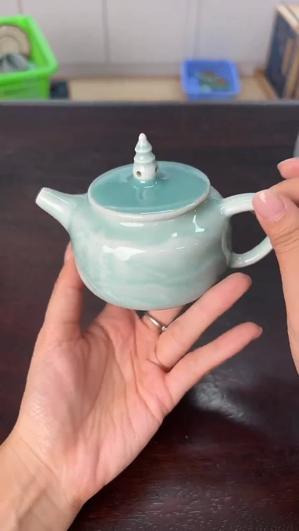 龙泉云间青瓷小米茶器