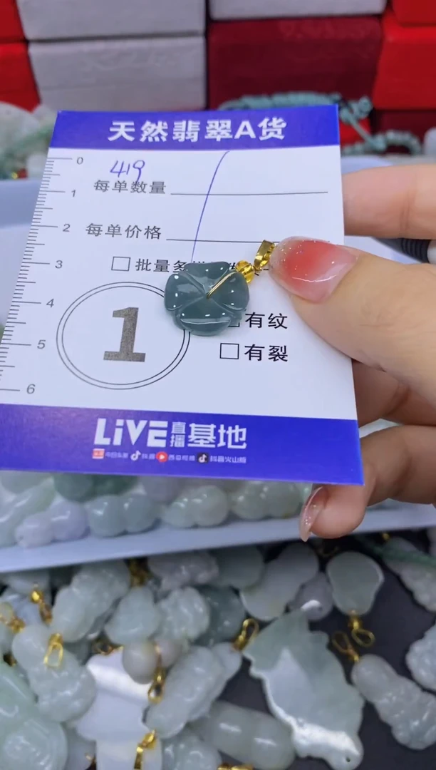 颈饰未镶嵌翡翠天然翡翠A货批量多样性发一件
