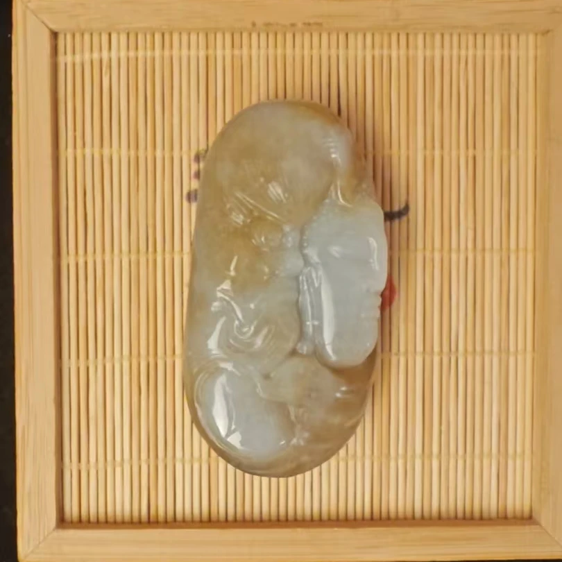 和田玉糖白手把0394
