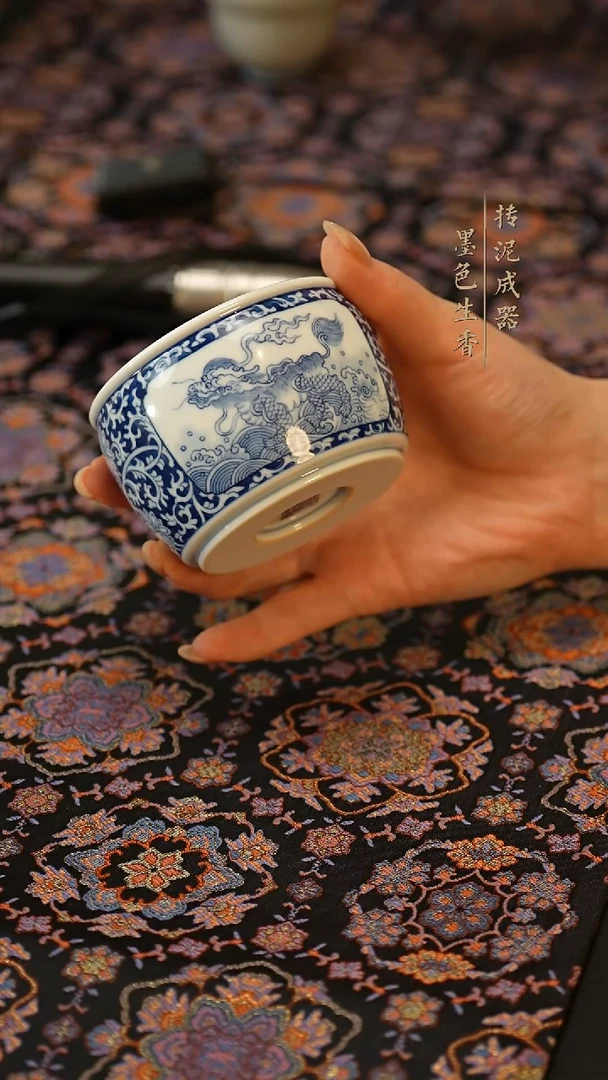 瓷片 涂杏花