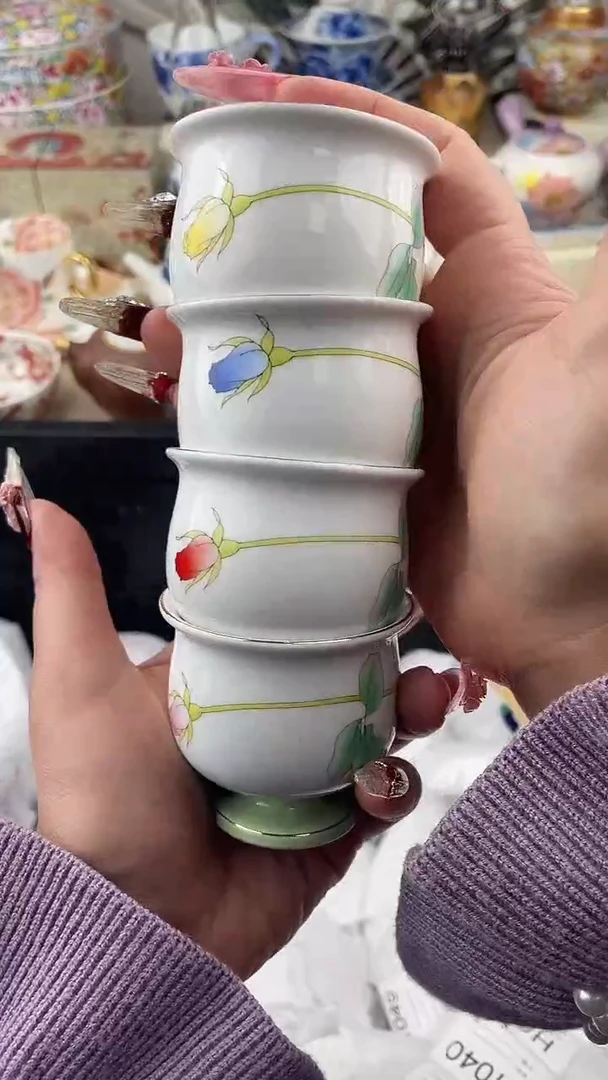 【闪购商品】瓷片四只，看清尺寸品相再拍