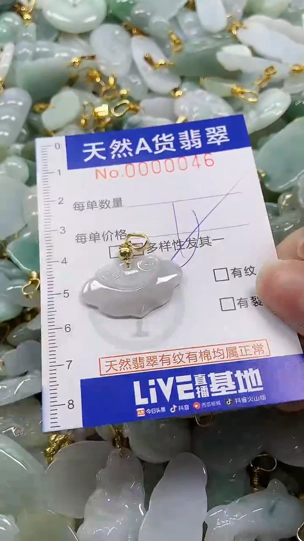 颈饰未镶嵌翡翠天然A货翡翠