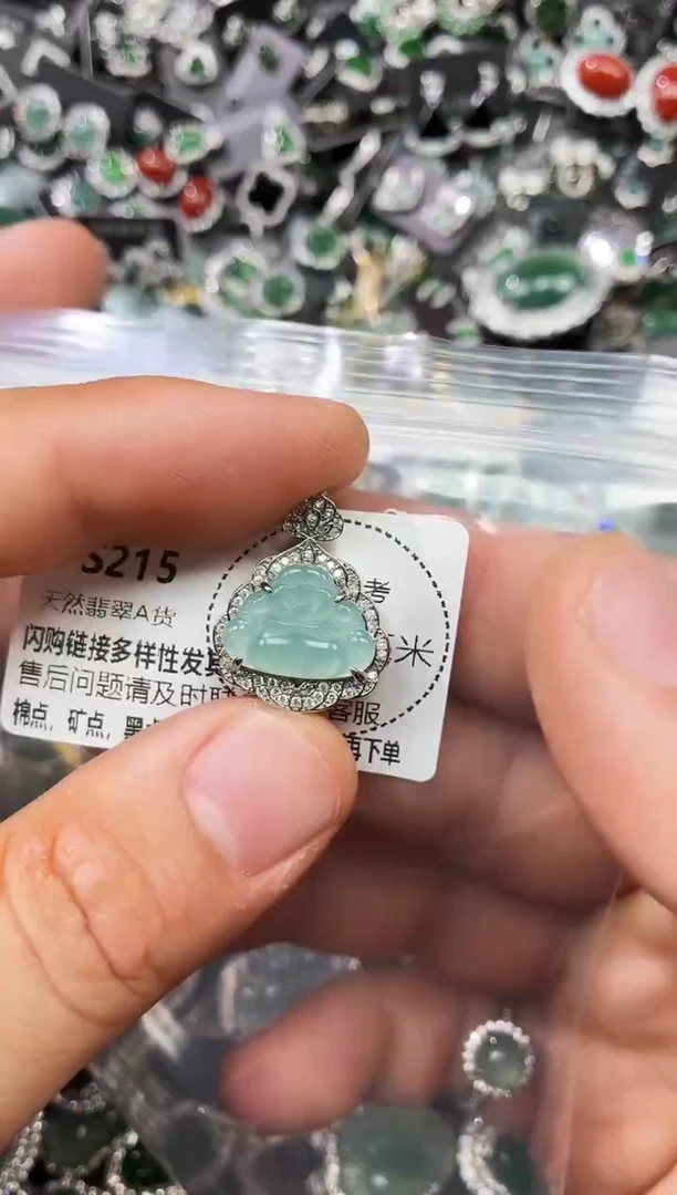 翡翠未镶嵌颈饰S215吊坠