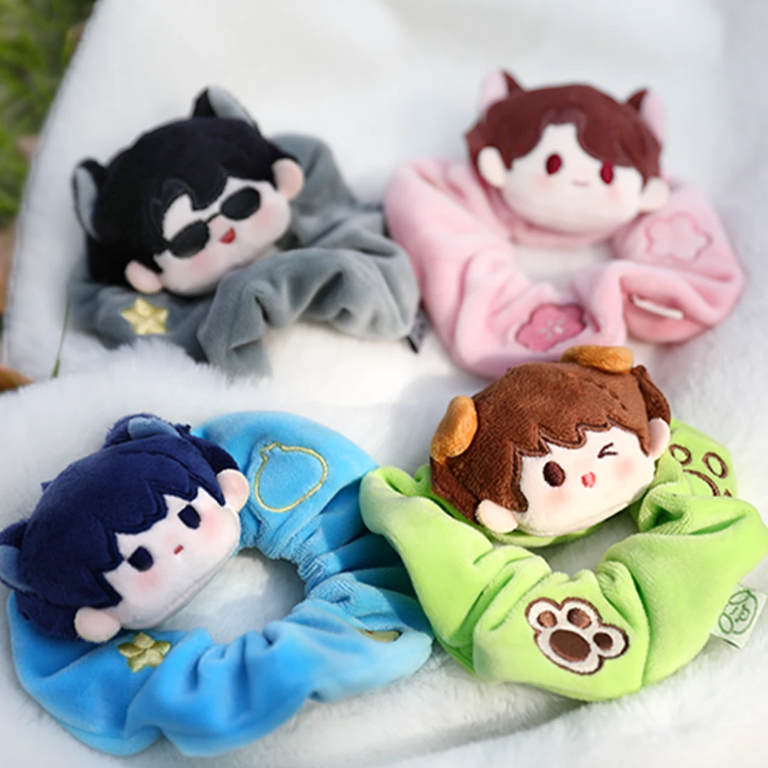 歪瓜出品盗墓笔记绒绒公仔发圈 毛绒头绳扎头大肠发圈动漫周边