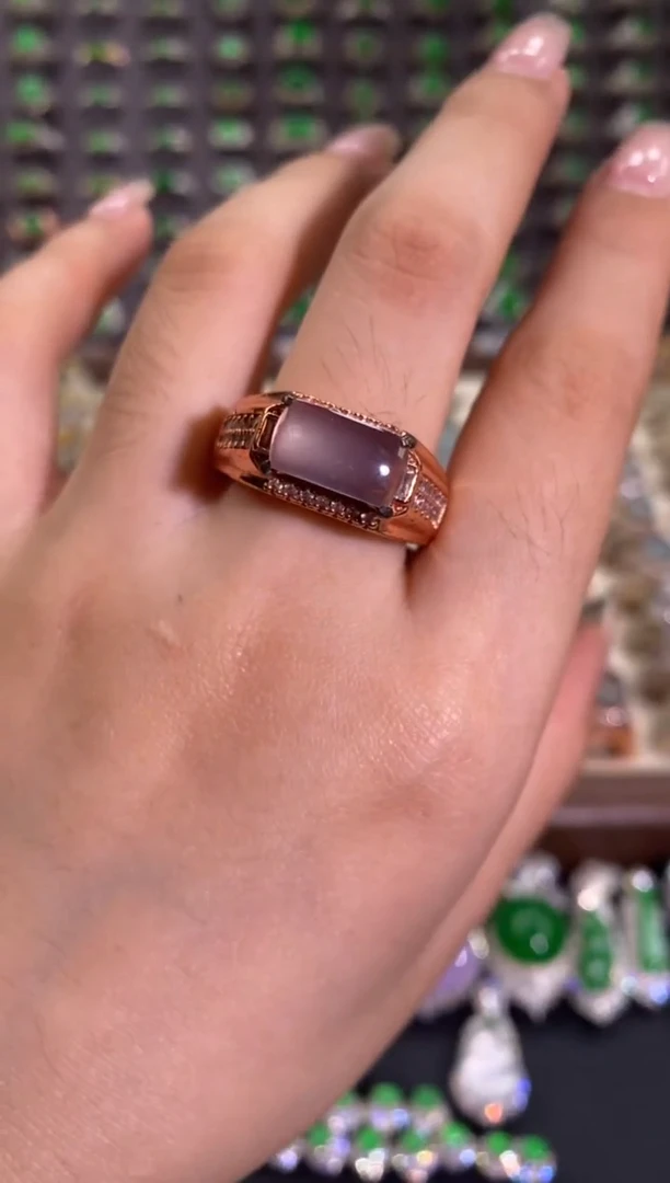 未镶嵌戒指翡翠天然缅甸A货翡翠未镶嵌 粉丝福利