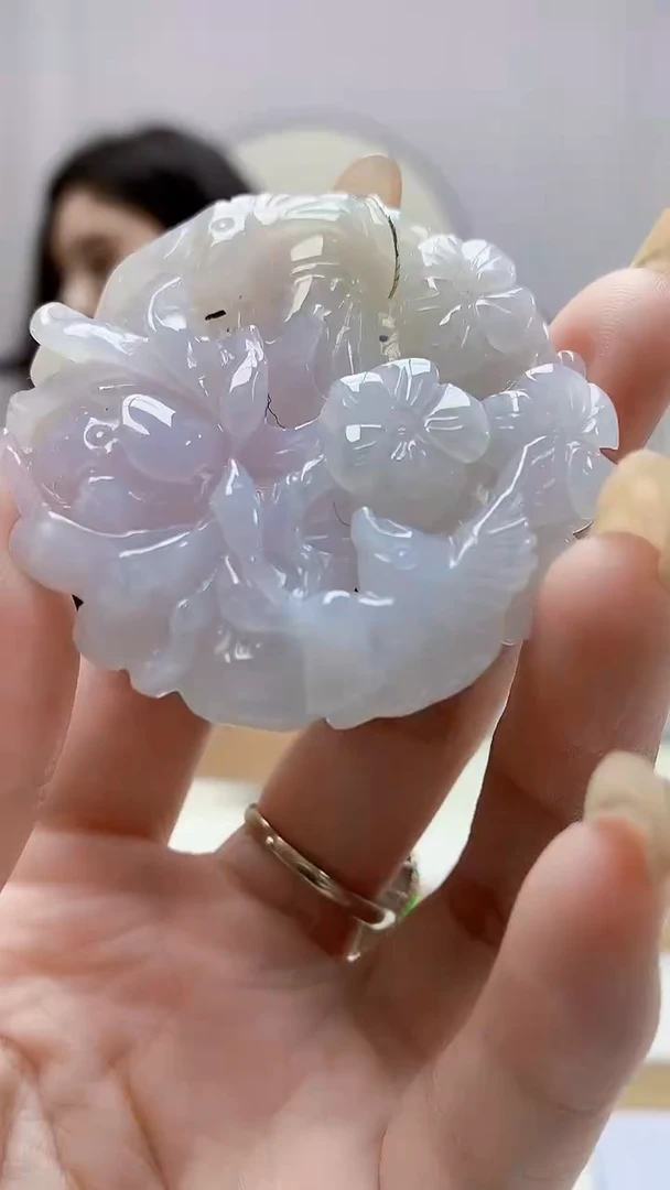 未镶嵌定制翡翠4829DD-毛货挂件74