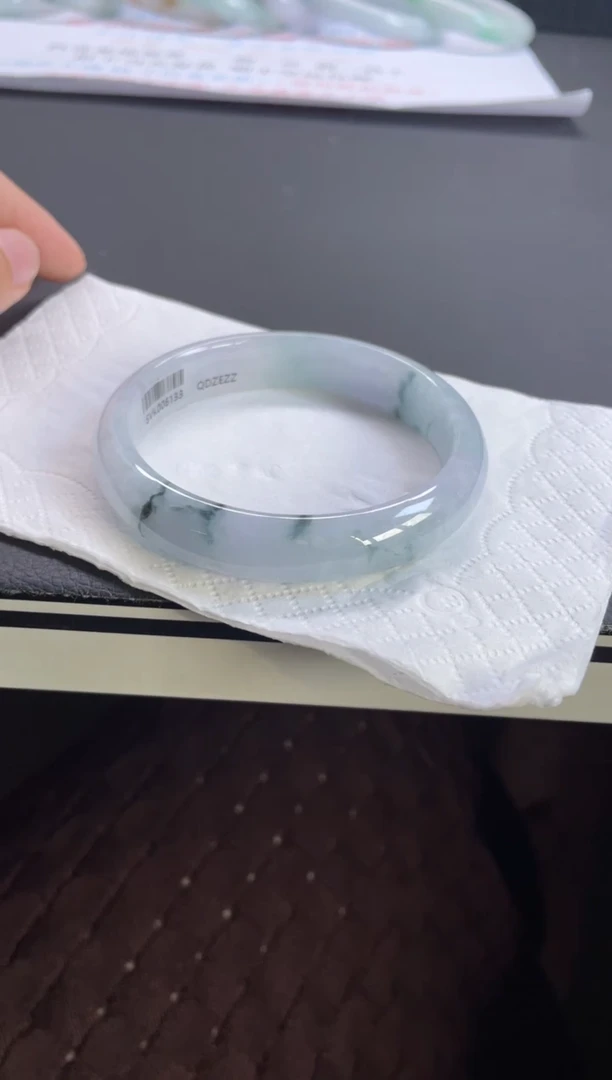 未镶嵌翡翠定制翡翠38#天然缅甸A货翡翠手镯56-57圈口