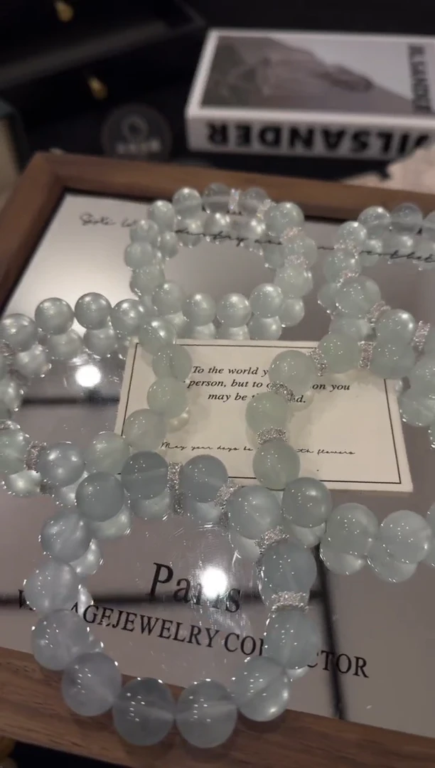 合金手链水晶绿萤石x3570