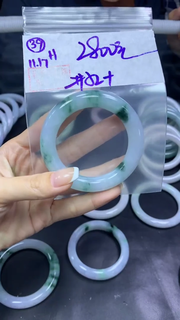 未镶嵌定制翡翠39手镯52+2800元+拍一发一