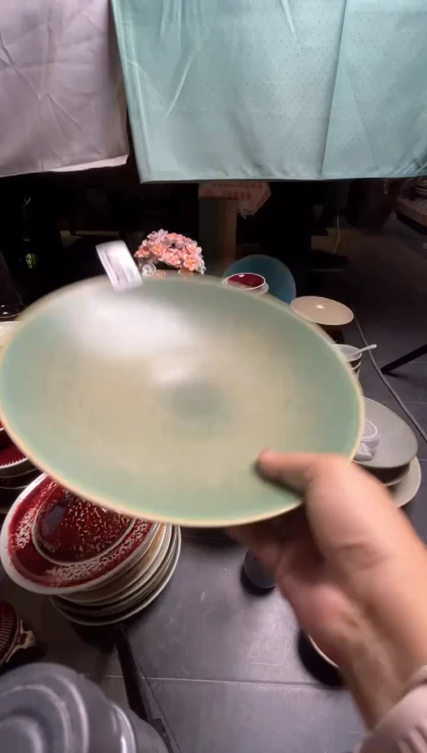 瓷片10寸小脚斗碗