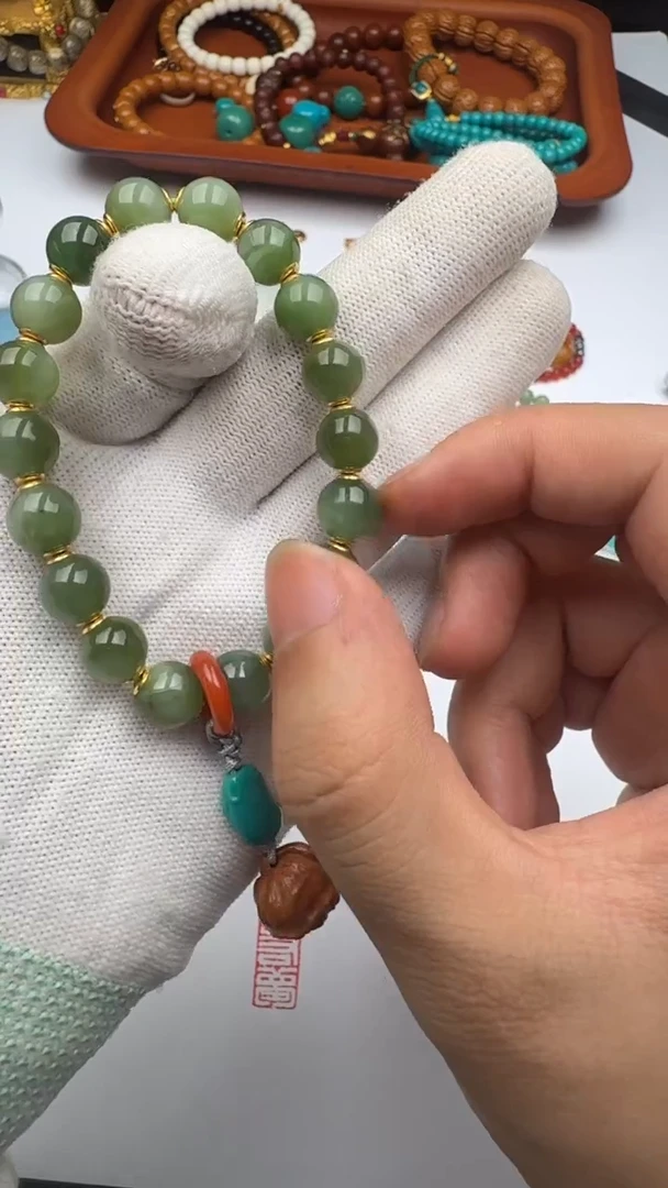 未镶嵌手串和田玉和田玉手串
