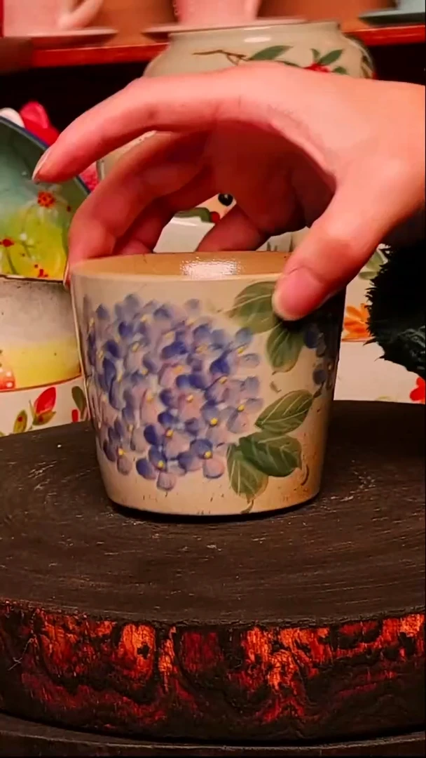 摆件陶景德镇创意手绘高温陶瓷微瑕