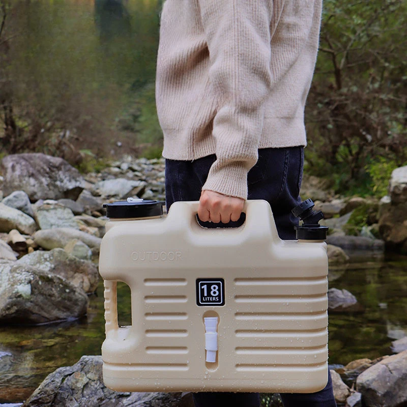 户外露营pe储水桶车载方形带水龙头便携方形蓄水装水箱纯净矿泉饮