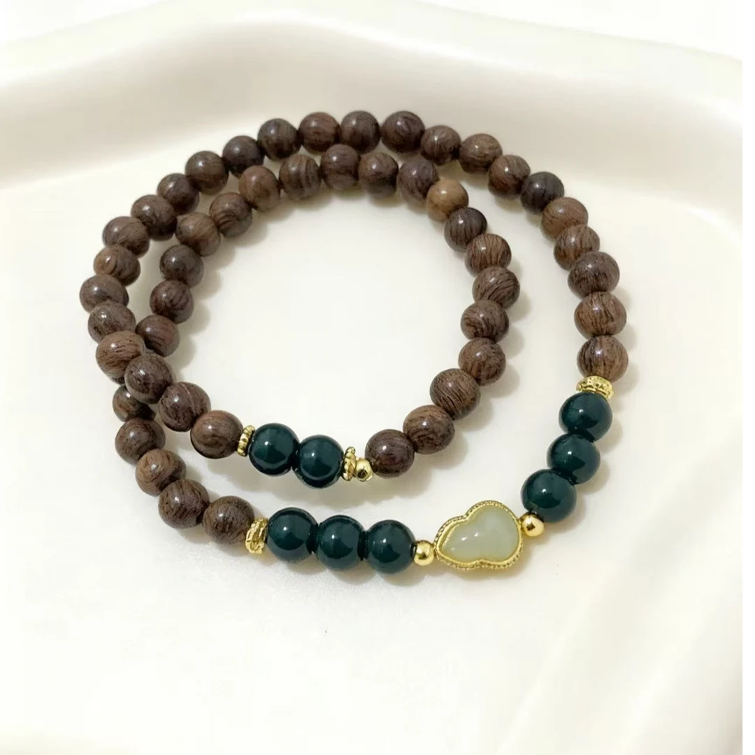 金丝檀双圈精美手串 MTS 22