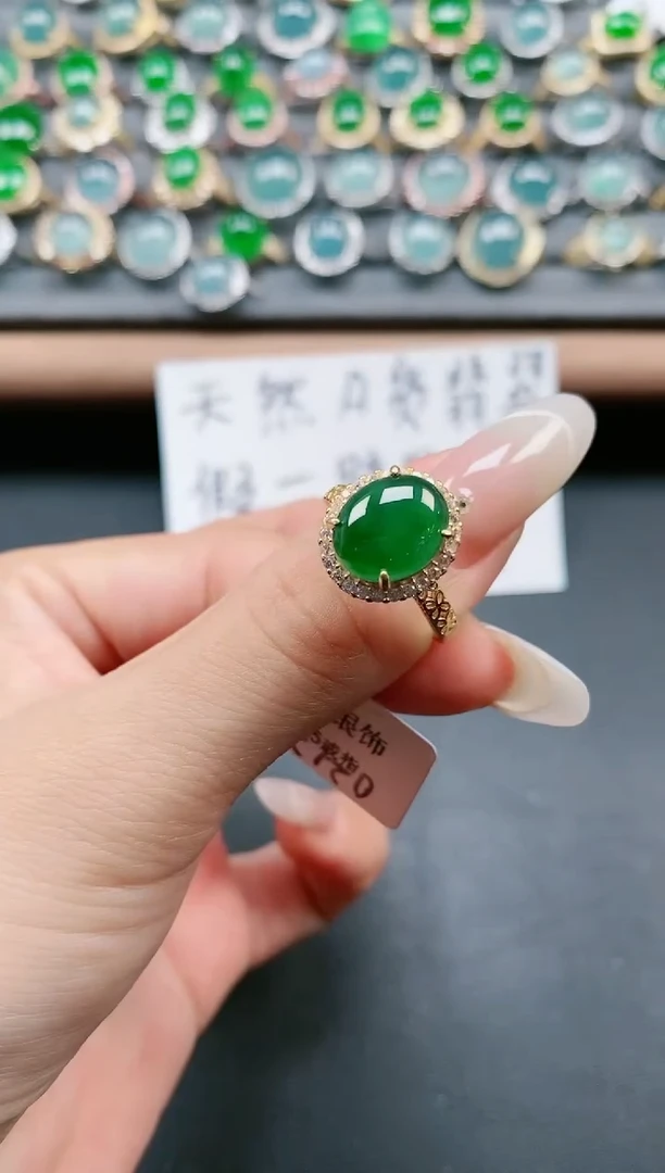 【闪购商品】翡翠戒指银S925镶嵌11111111