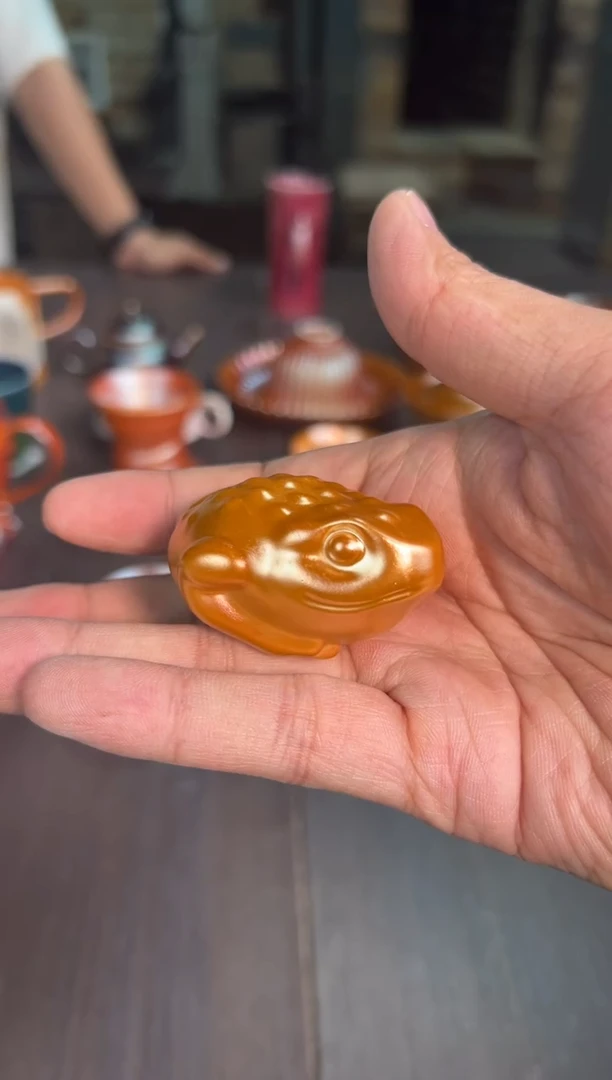 杯41柴房陶瓷原创金蝉摆件