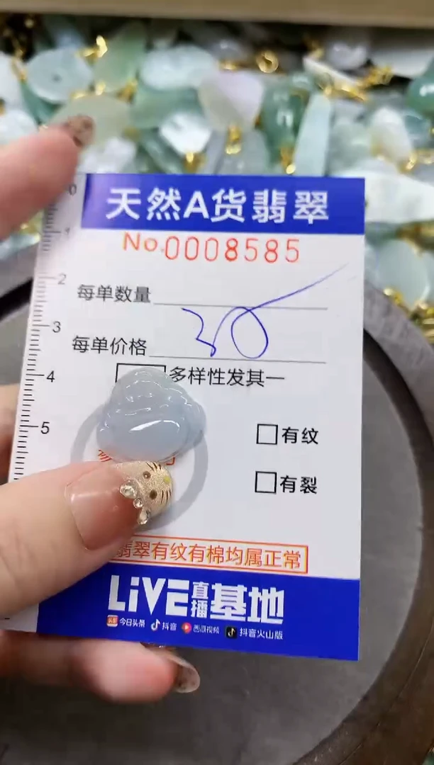 颈饰未镶嵌翡翠天然A货翡翠