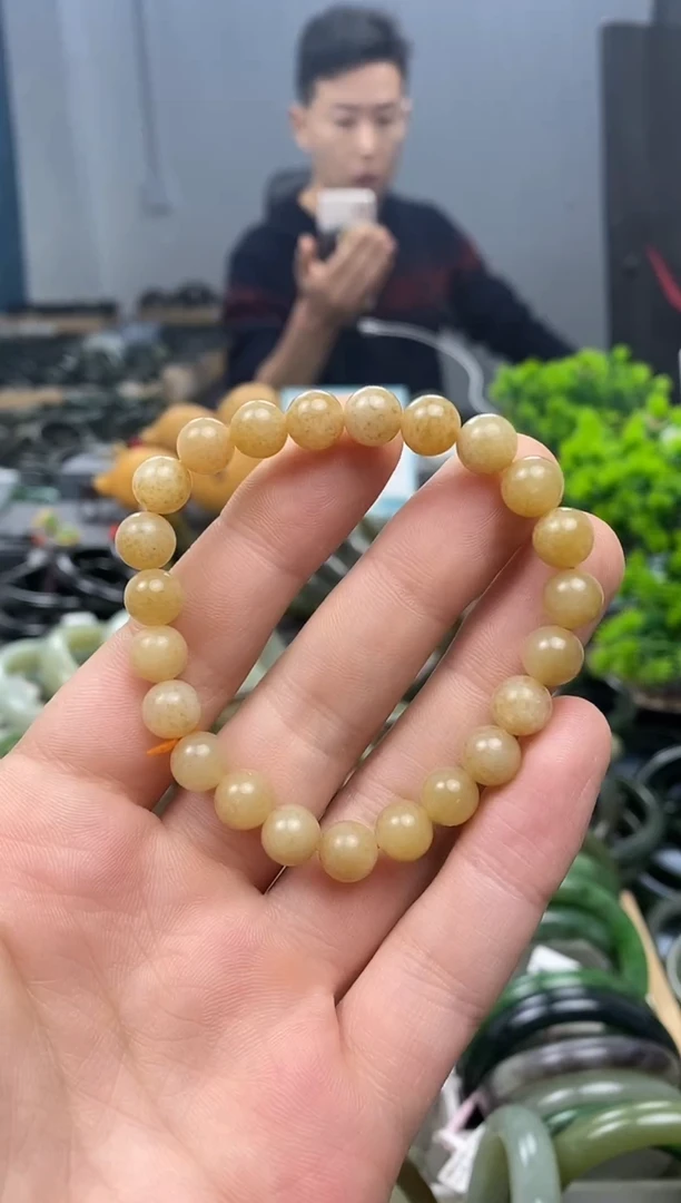 未镶嵌手镯和田玉8mm