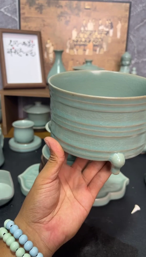 杯子汝州原产地汝瓷   微瑕