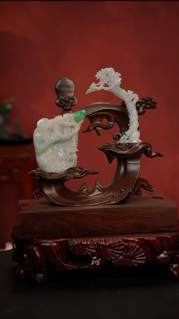 未镶嵌摆件翡翠悟道