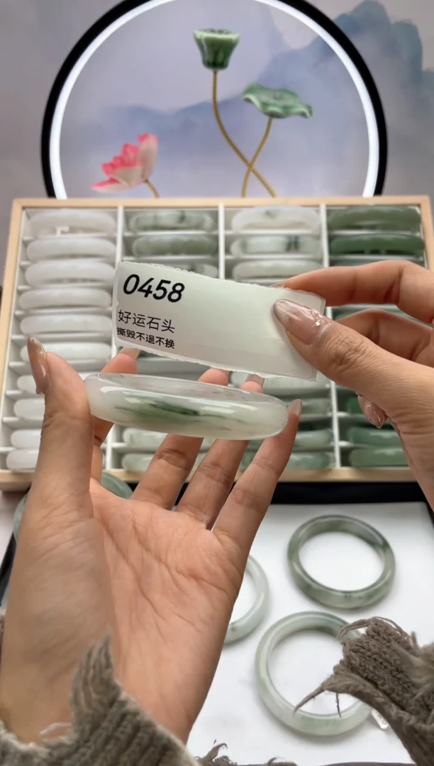 未镶嵌手镯石英质玉瑕0458