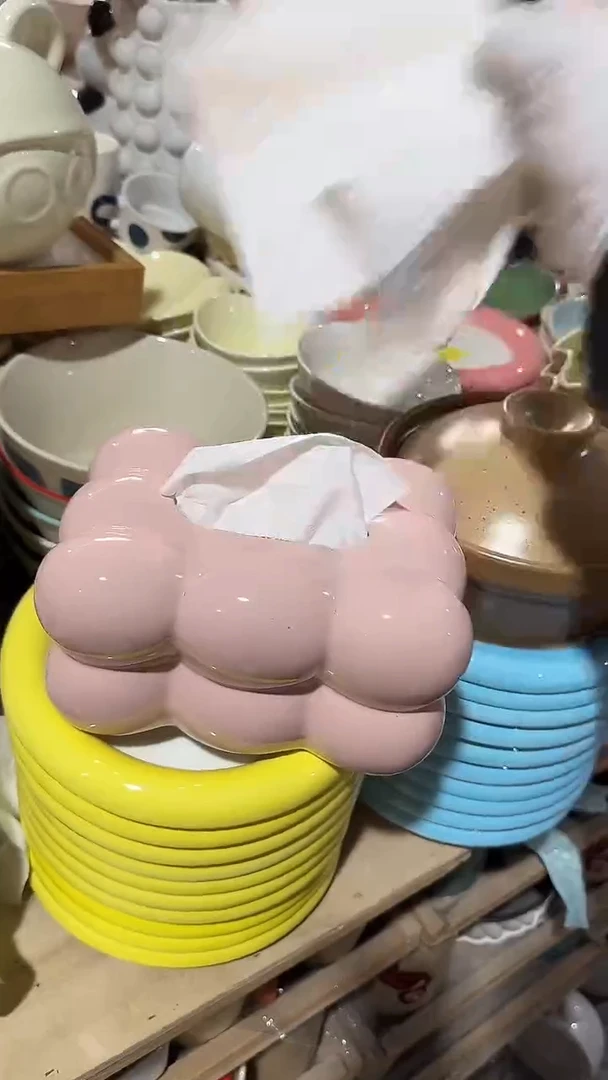陶瓷纸巾盒 微瑕凑满20元包邮
