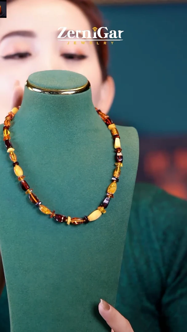 【闪购商品】琥珀颈饰未镶嵌天然琥珀项链