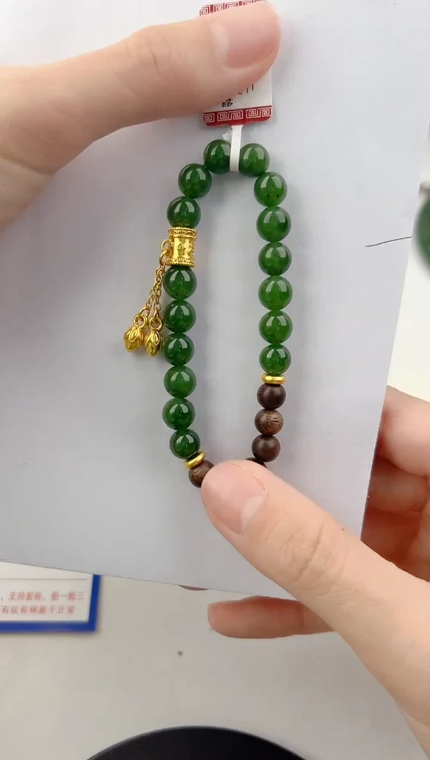 未镶嵌手链和田玉1颜色微差无瑕疵