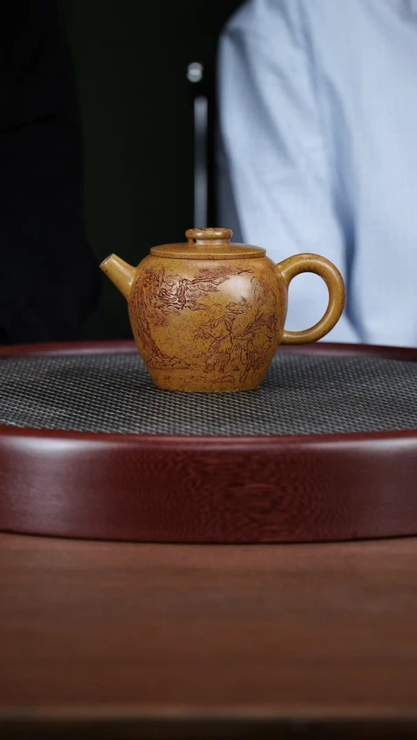 茶壶紫砂13WSY高巨轮 龙骨金砂250cc