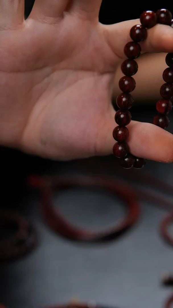 檀香紫檀（小叶紫檀）手串/手链小叶紫檀108颗琴料单金标