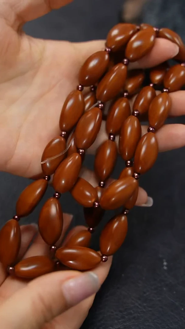 橄榄核手串/手链+九林精品核雕