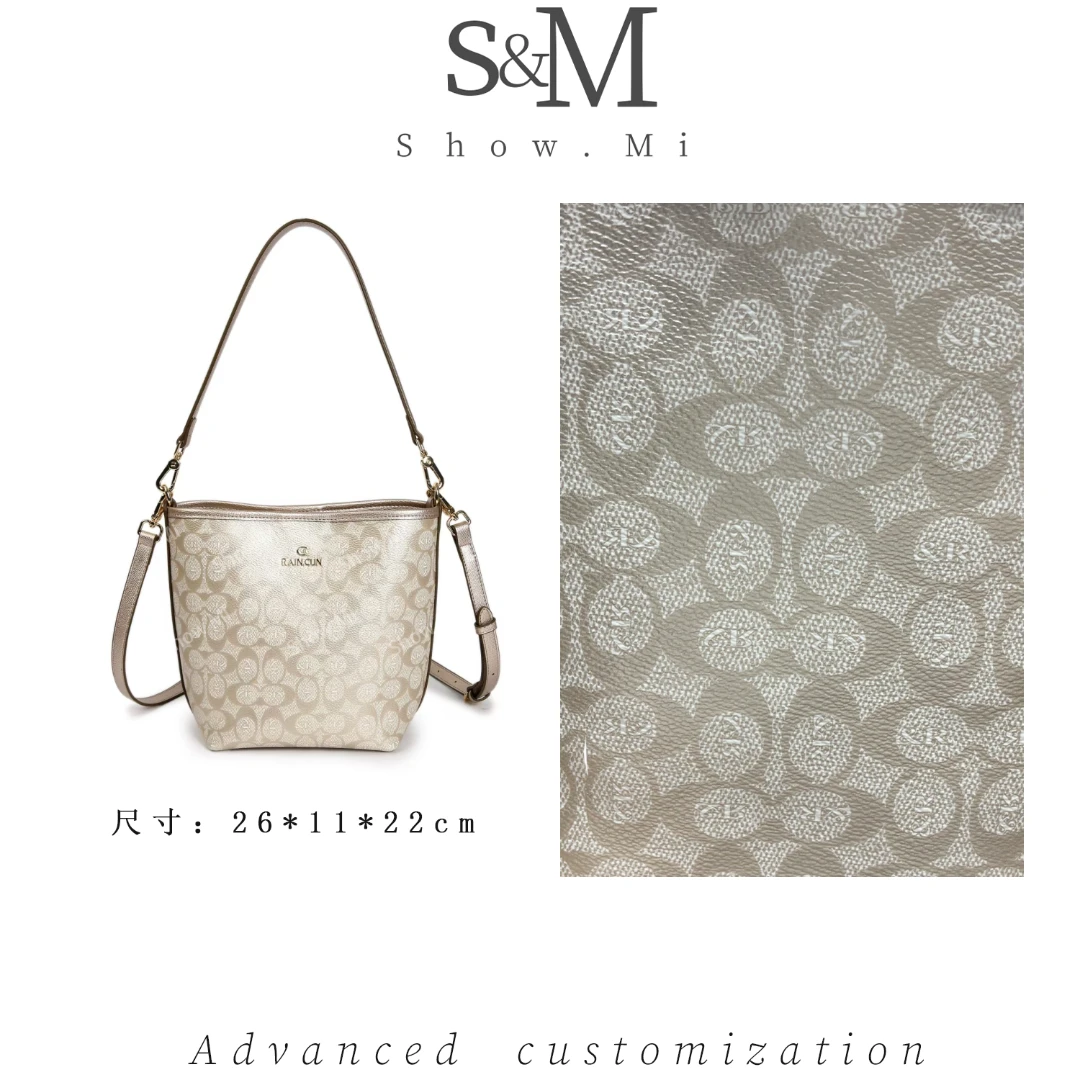 【Show Mi】水桶包丨BF-66183-1-香槟金-轻奢小众时尚百搭女士包sm