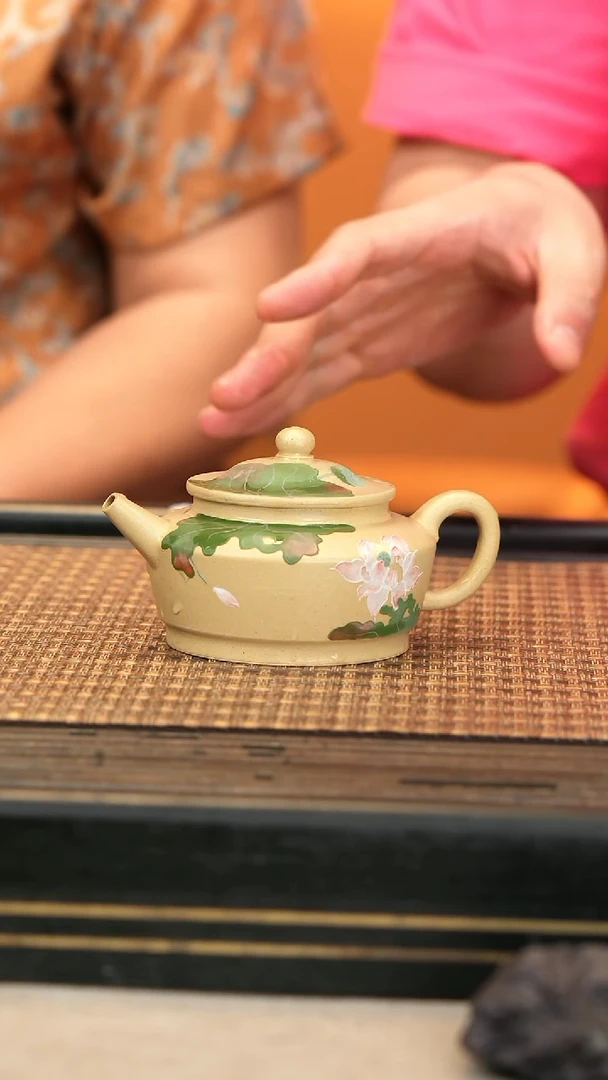 茶壶紫砂紫砂TZP43 笠帽 本绿