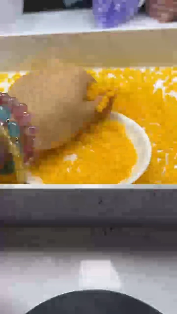 未镶嵌颈饰玛瑙/玉髓W2118鸡油黄算盘6×3MM*50颗