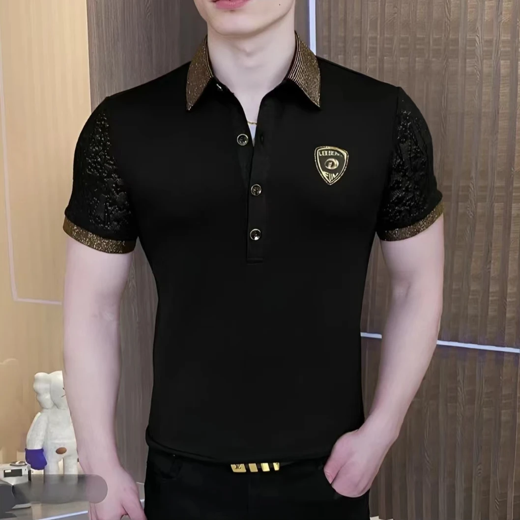 夏季Polo衫高品质百搭休闲男士轻奢时尚帅气翻领半袖潮流修身薄款