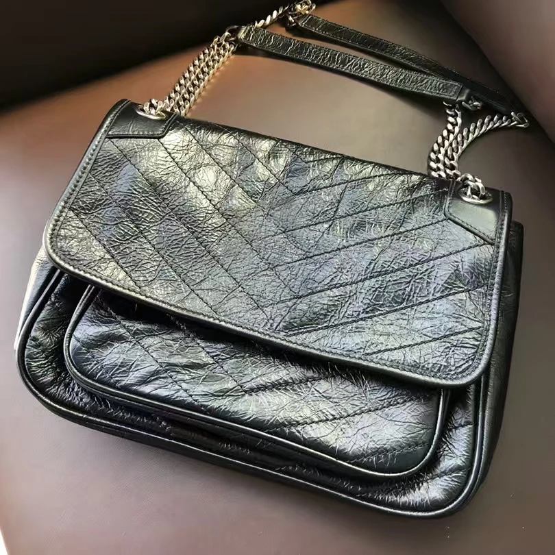 【HIEI】包包女款爆款2025新款百搭气质女包 Y2620 黑色（尺寸26*20）