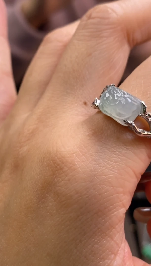 颈饰银S925镶嵌翡翠净货17175