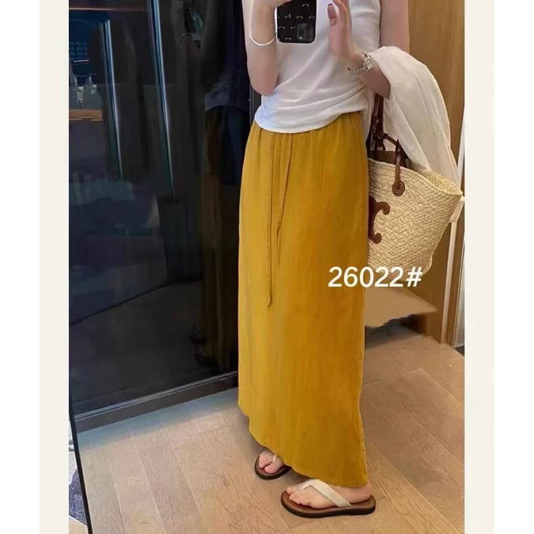 王永家~夏季新款韩系简约直筒半身裙/有内衬26022