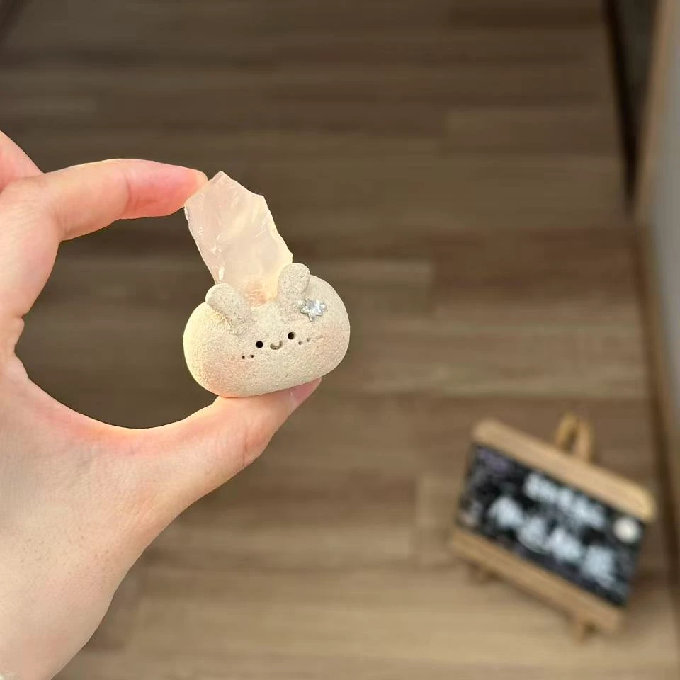 水晶小豆丁粉水小兔