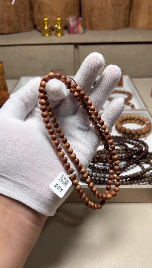 檀香木手串/手链郑****聘横纹0.6*108