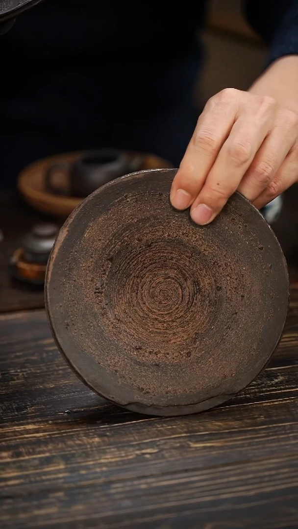 一****息全手工制作  南蛮  石爆 壶承  16cm