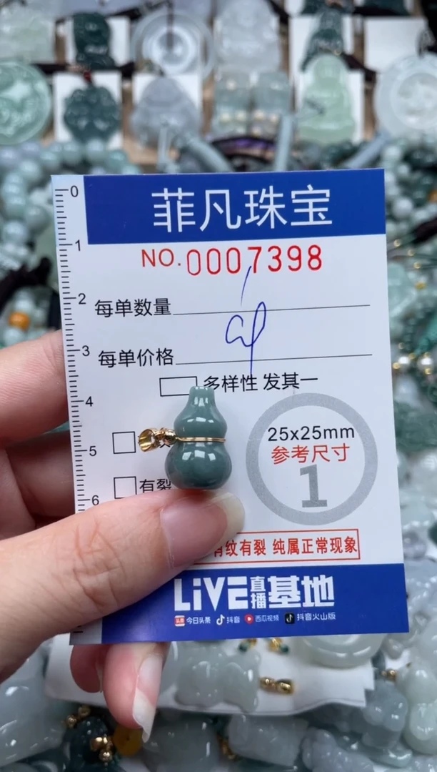 翡翠未镶嵌颈饰00..7398