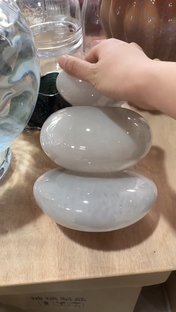 无铅玻璃694浅灰色的三星堆小号