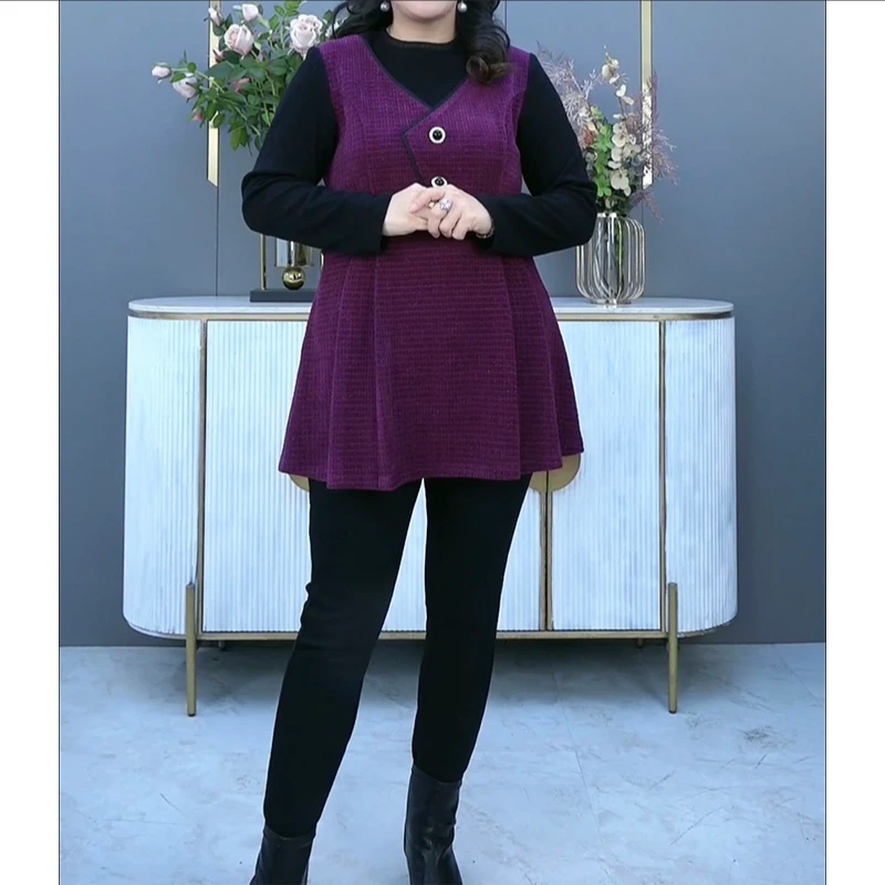 胖春秋上衣衬衣ZB4919