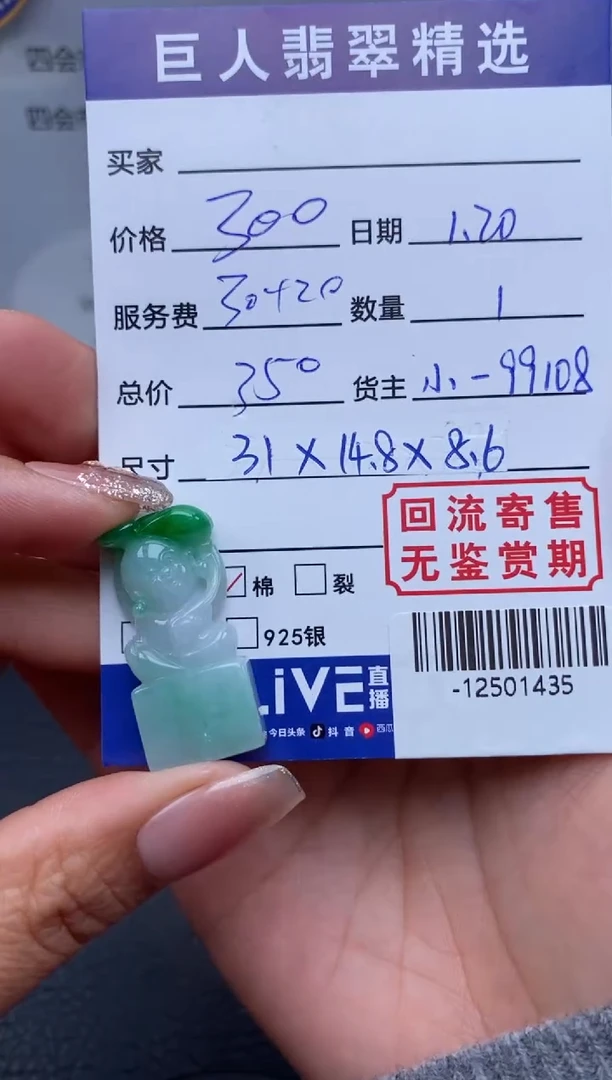 【闪购商品】翡翠颈饰未镶嵌多人-12501435