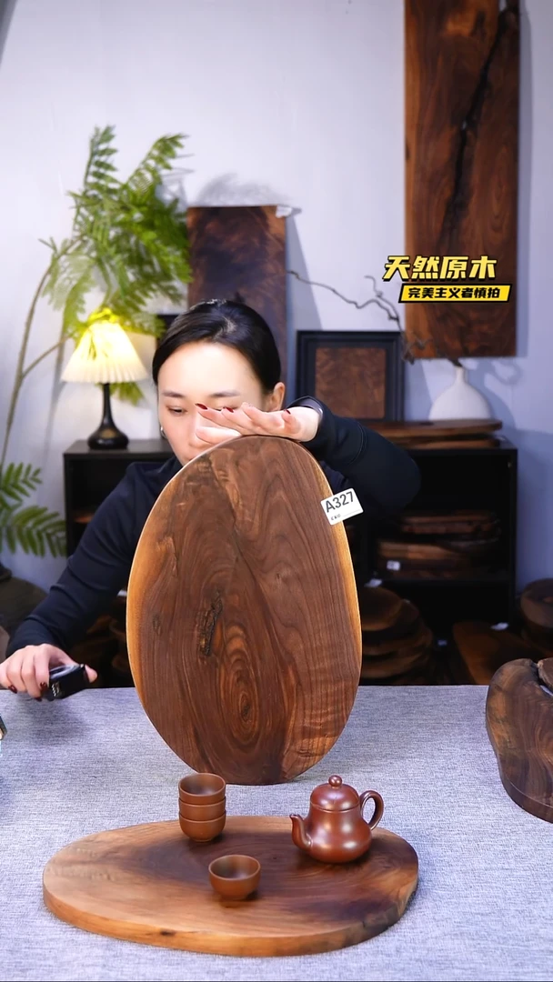 木北美黑胡桃原木.干裂疤结不属于商品质量问题完美主义者慎拍