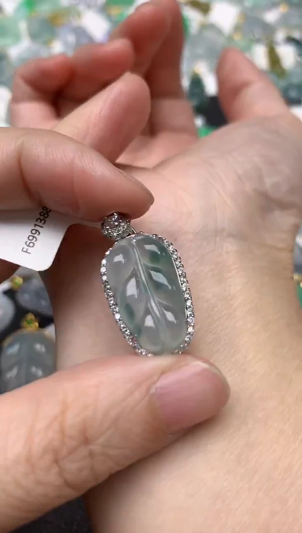 颈饰未镶嵌翡翠天然缅甸A货翡翠