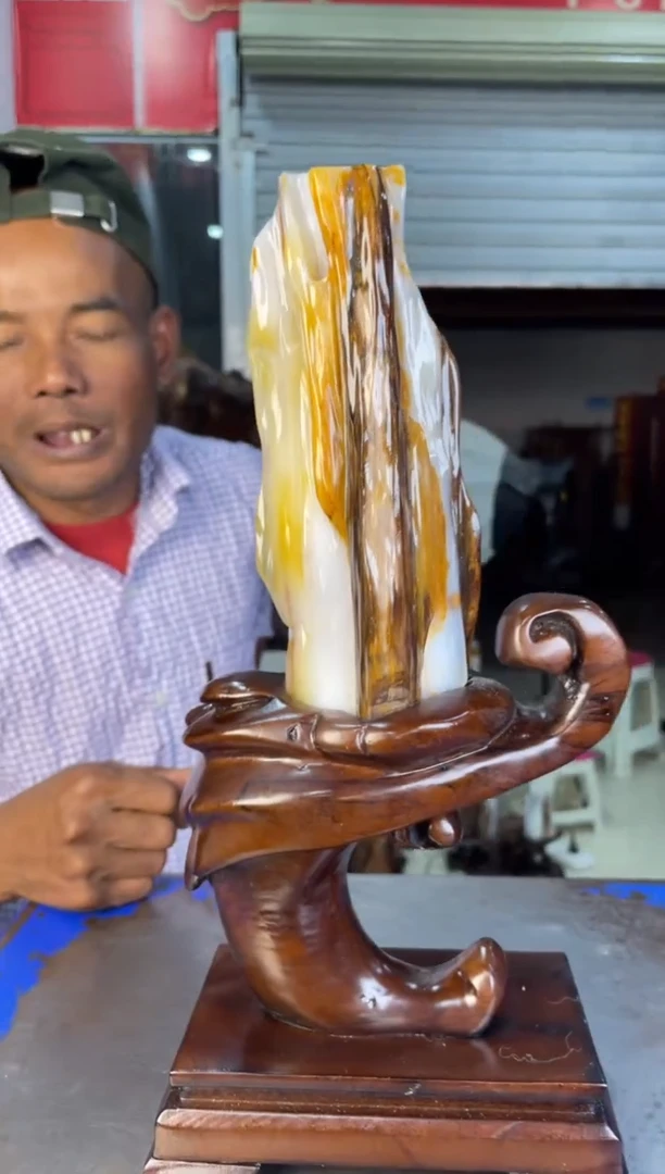 未镶嵌摆件硅化玉49