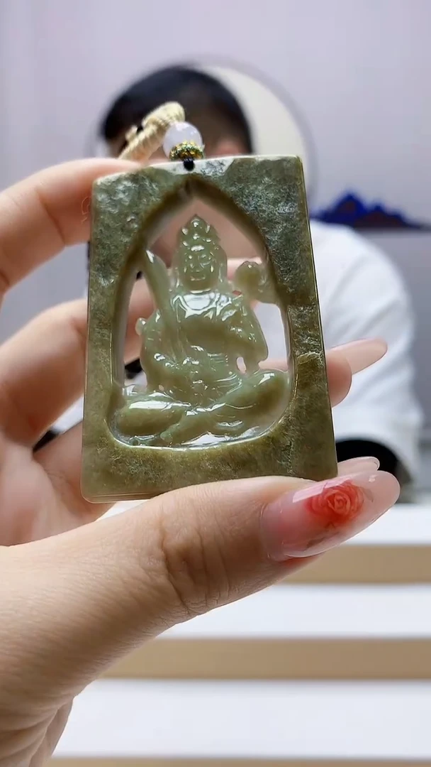 未镶嵌定制翡翠4898ty-毛货挂件200