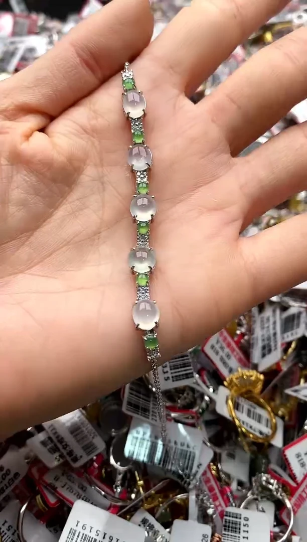 【闪购商品】翡翠戒指银S925镶嵌5555555    6